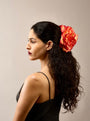 Bellatrix Wild Rose — Orange Claw Clip