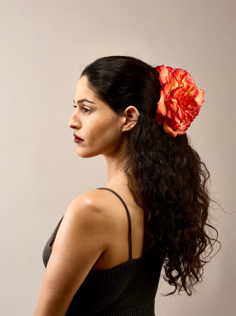 Bellatrix Wild Rose — Orange Claw Clip