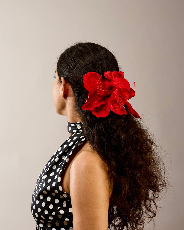Scarlett Hibiscus — Red Barrette