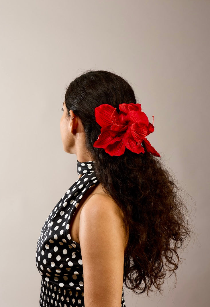 Scarlett Hibiscus — Red Barrette