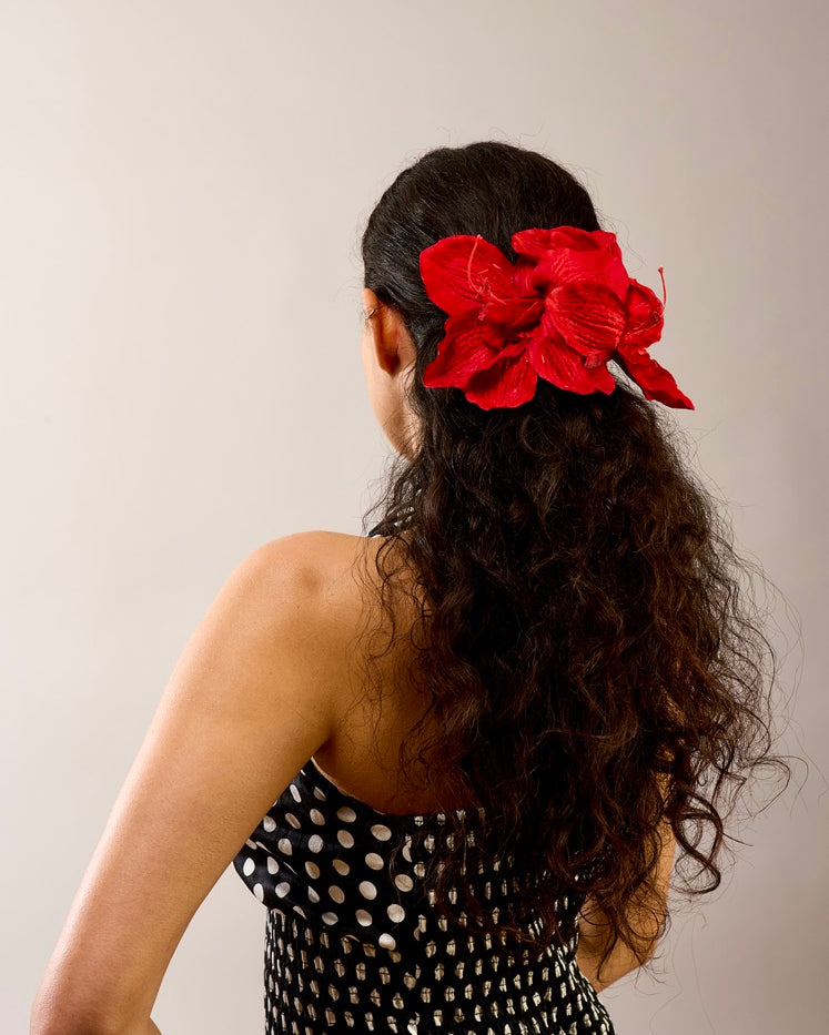 Scarlett Hibiscus — Red Barrette