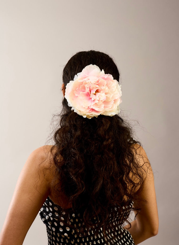 Empress Peony (S + L) — Blush Pink (L) Barrette