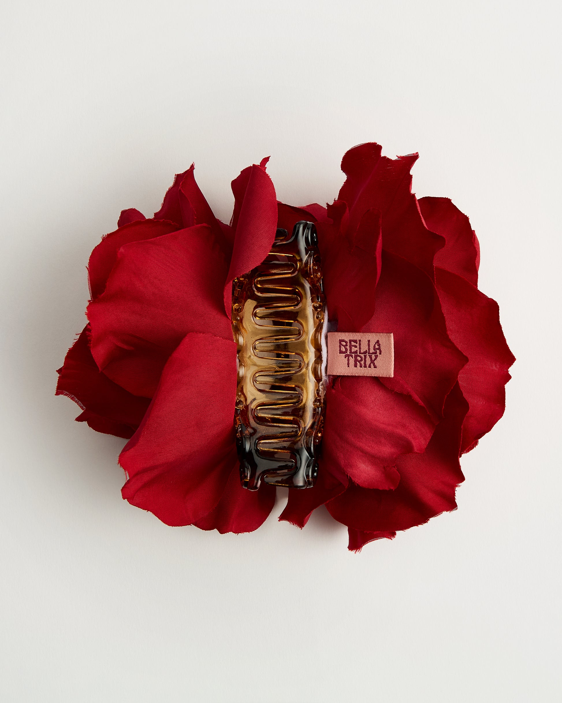 English Garden Rose — Red Claw Clip