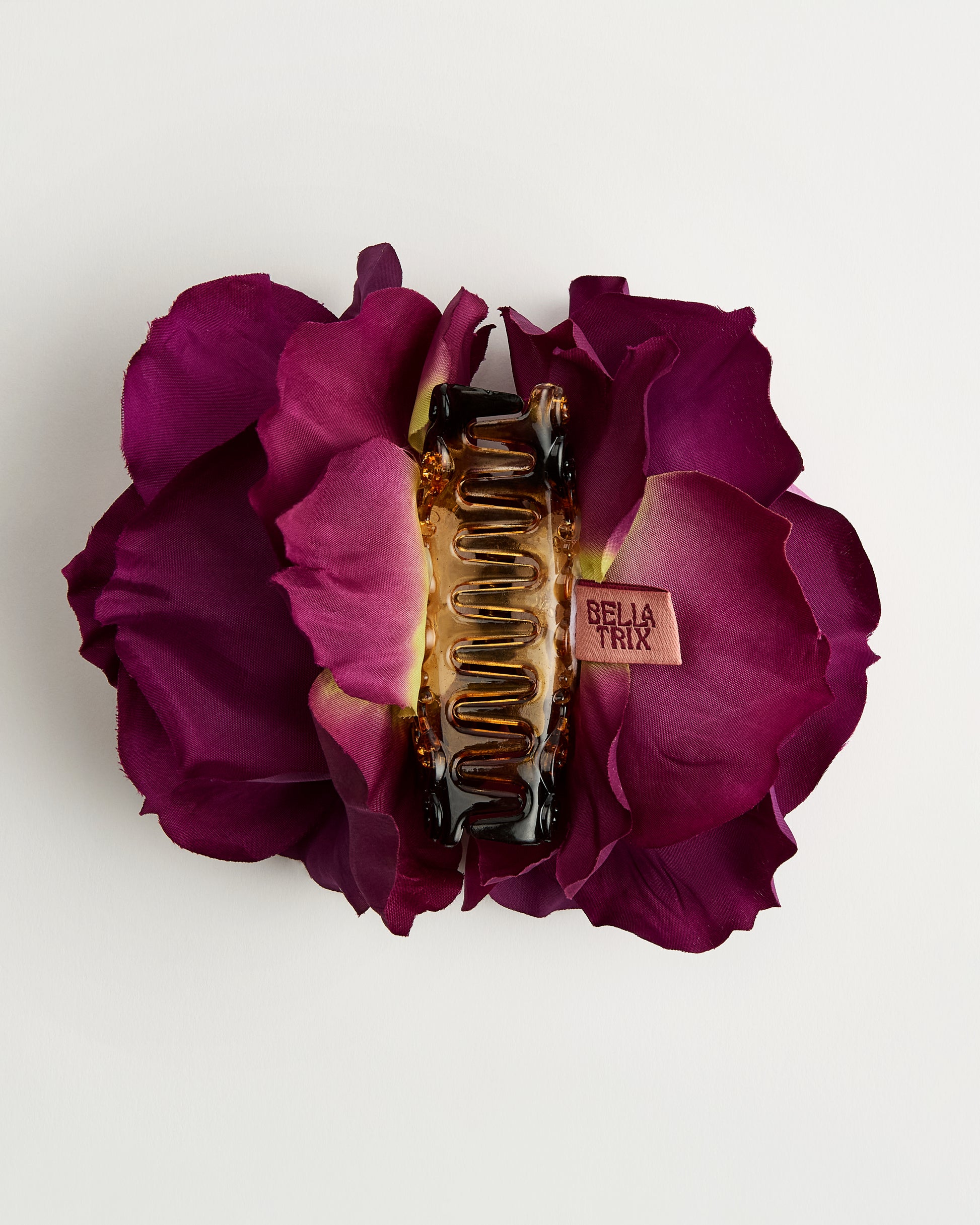 English Garden Rose — Purple Claw Clip