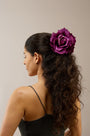English Garden Rose — Purple Claw Clip