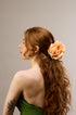 English Garden Rose — Peach Claw Clip